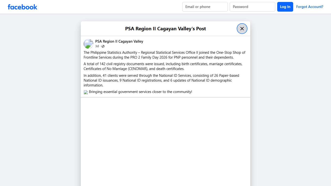 The Philippine Statistics... - PSA Region II Cagayan Valley Facebook
